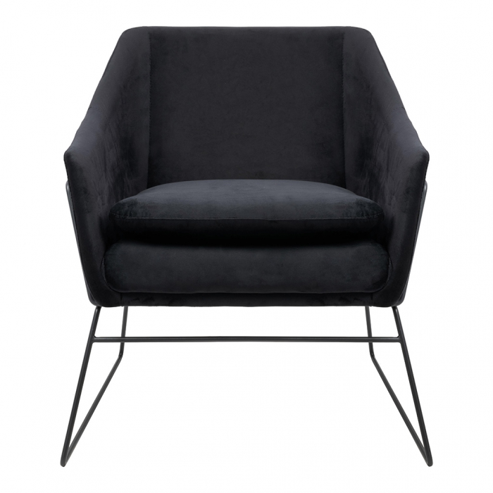 Fotoliu design Lucas tapitat catifea verde/galbena/gri/neagra, picioare negre metal, MSE011000308.V35 - King [28]