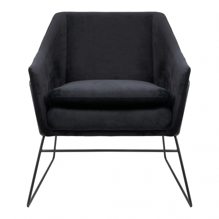 Fotoliu design Lucas tapitat catifea verde/galbena/gri/neagra, picioare negre metal, MSE011000308.V20 - King [28]