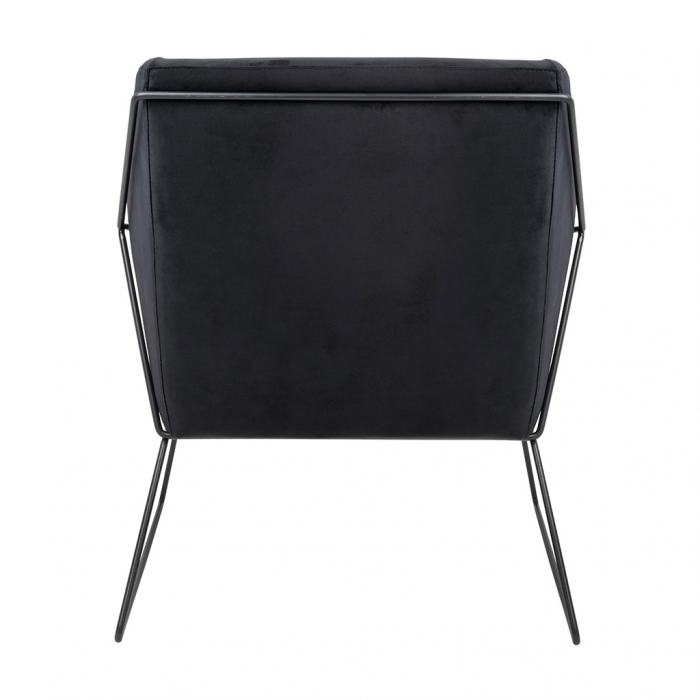 Fotoliu design Lucas tapitat catifea verde/galbena/gri/neagra, picioare negre metal, MSE011000308.V20 - King [30]