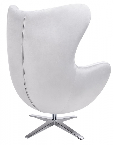 Fotoliu design lux cu taburet Egg Wide Velvet, diverse culori, velur/baza otel crom, HE-066.HM8.OTTO.50 - King [21]