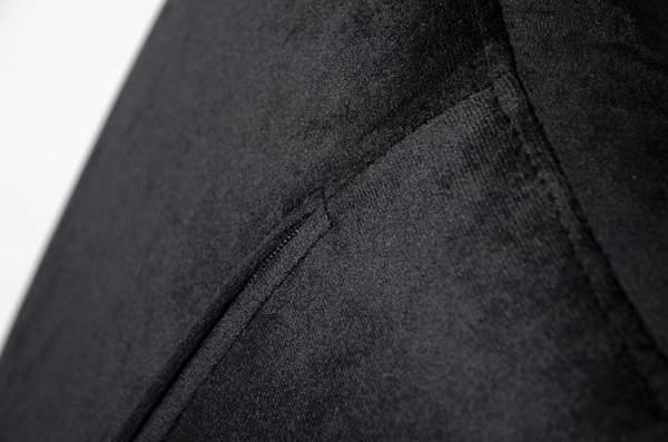 Fotoliu design lux cu taburet Egg Wide Velvet, diverse culori, velur/baza otel crom, HE-066.HM8.OTTO.50 - King [8]