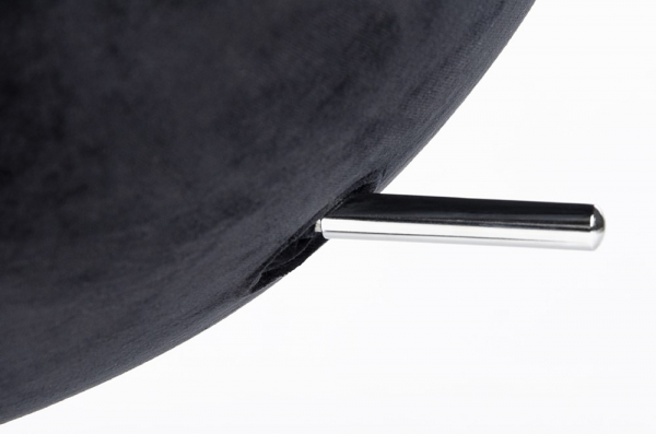 Fotoliu design lux cu taburet Egg Wide Velvet, diverse culori, velur/baza otel crom, HE-066.HM8.OTTO.50 - King [4]