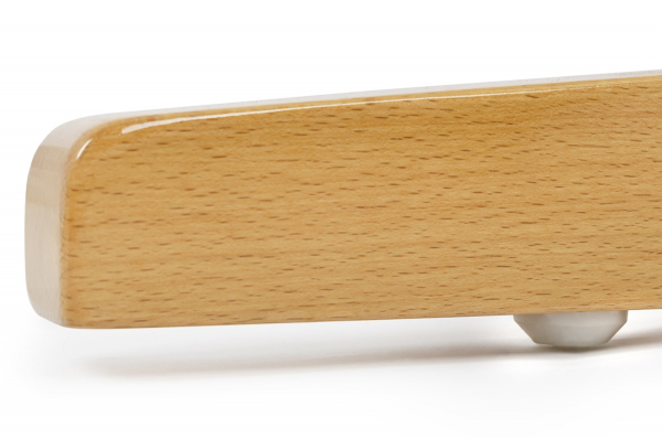 Fotoliu design lux Dione alb asimetric, fibra de sticla/lemn/metal, JH071 - King [4]