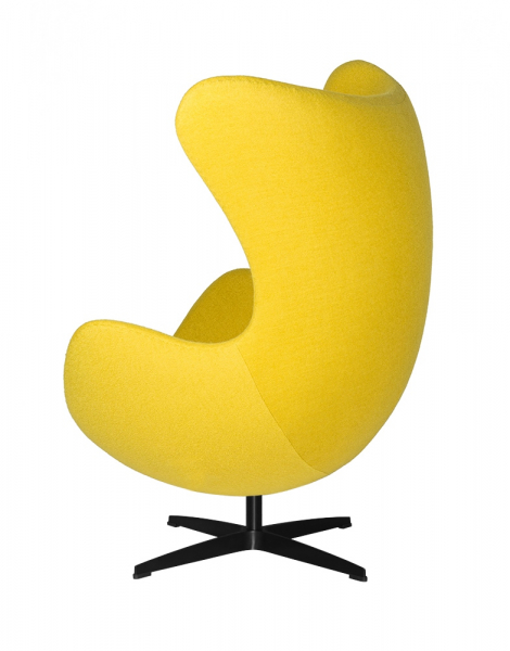 Fotoliu design lux Egg Classic Black, diverse culori, lana casmir/baza neagra aluminiu, JH-026.CZERWONY.17.B - King [11]