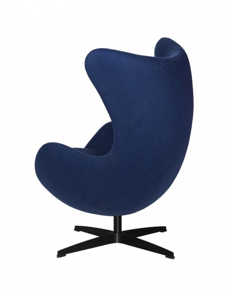 Fotoliu design lux Egg Classic Black, diverse culori, lana casmir/baza neagra aluminiu, JH-026.CZERWONY.17.B - King [4]