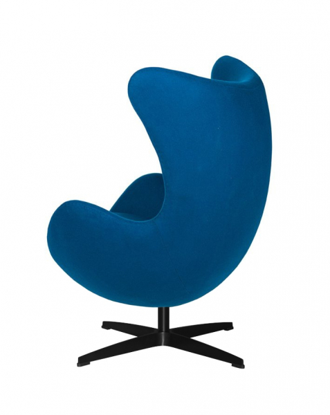 Fotoliu design lux Egg Classic Black, diverse culori, lana casmir/baza neagra aluminiu, JH-026.CZERWONY.17.B - King [10]