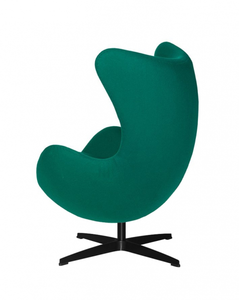 Fotoliu design lux Egg Classic Black, diverse culori, lana casmir/baza neagra aluminiu, JH-026.CZERWONY.17.B - King [19]