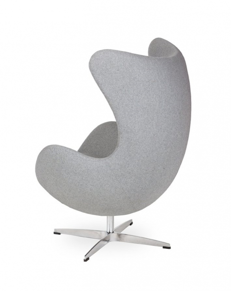 Fotoliu design lux Egg Classic, diverse culori, lana casmir/baza aluminiu, JH-026.CZERWONY.17 - King [12]