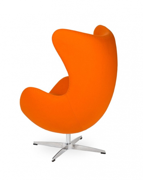 Fotoliu design lux Egg Classic, diverse culori, lana casmir/baza aluminiu, JH-026.CZERWONY.17 - King [9]
