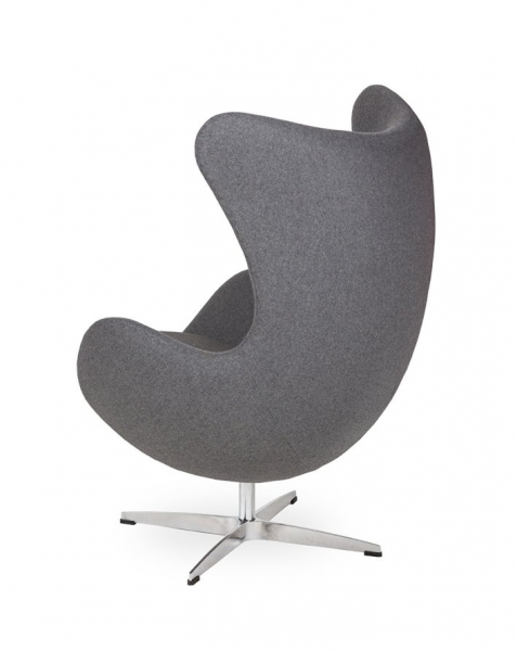 Fotoliu design lux Egg Classic, diverse culori, lana casmir/baza aluminiu, JH-026.CZERWONY.17 - King [7]