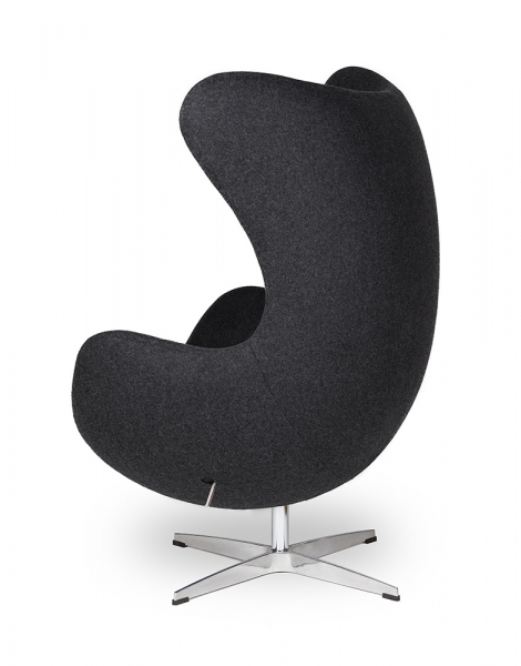Fotoliu design lux Egg Classic, diverse culori, lana casmir/baza aluminiu, JH-026.CZERWONY.17 - King [5]