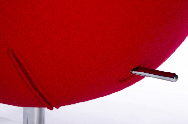 Fotoliu design lux Egg Wide, diverse culori, lana casmir/baza otel crom, HE-066.DARKGREY.27 - King [14]