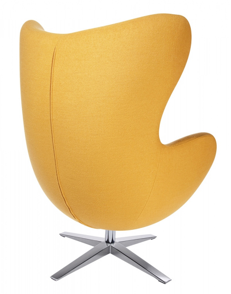 Fotoliu design lux Egg Wide, diverse culori, lana casmir/baza otel crom, HE-066.DARKGREY.27 - King [20]