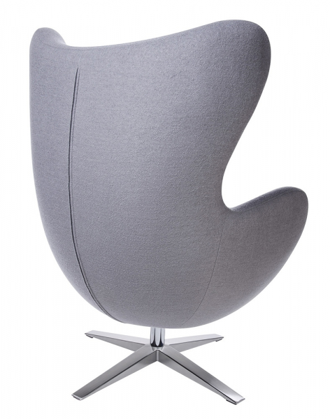 Fotoliu design lux Egg Wide, diverse culori, lana casmir/baza otel crom, HE-066.DARKGREY.27 - King [23]