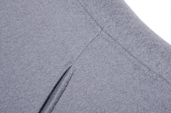 Fotoliu design lux Egg Wide, diverse culori, lana casmir/baza otel crom, HE-066.DARKGREY.27 - King [25]