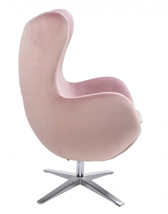 Fotoliu design lux Egg Wide Velvet, diverse culori, velur/otel crom, HE-066.HM8-18.DGREEN - King [61]