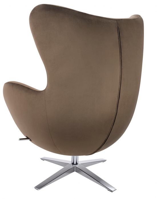 Fotoliu design lux Egg Wide Velvet, diverse culori, velur/otel crom, HE-066.HM8-18.DGREEN - King [46]