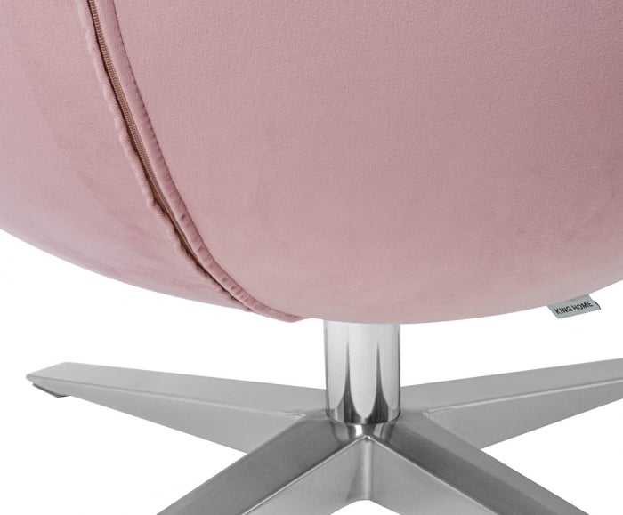 Fotoliu design lux Egg Wide Velvet, diverse culori, velur/otel crom, HE-066.HM8-18.DGREEN - King [68]