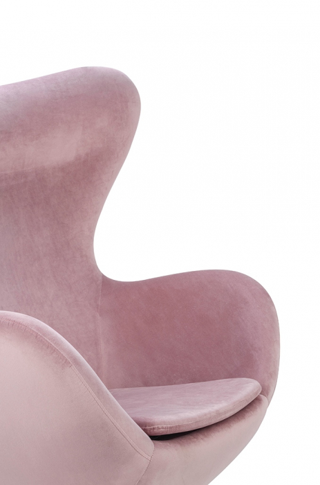 Fotoliu design lux Egg Wide Velvet, diverse culori, velur/otel crom, HE-066.HM8-18.DGREEN - King [64]