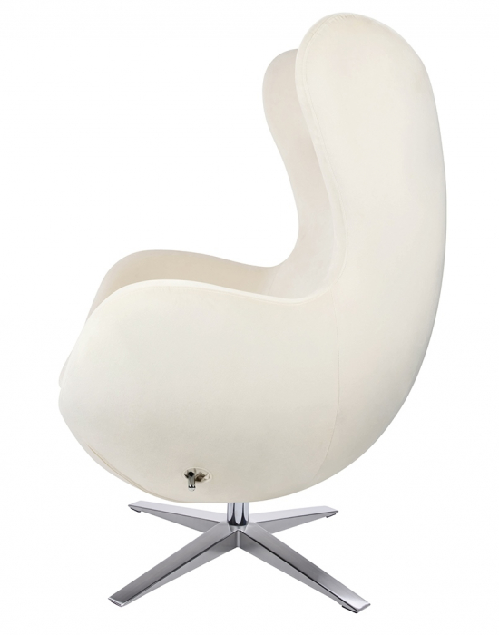 Fotoliu design lux Egg Wide Velvet, diverse culori, velur/otel crom, HE-066.HM8-18.DGREEN - King [52]