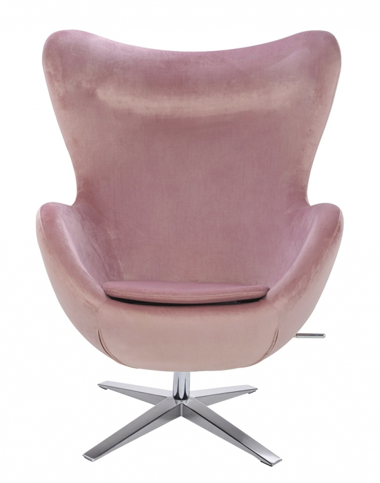 Fotoliu design lux Egg Wide Velvet, diverse culori, velur/otel crom, HE-066.HM8-18.DGREEN - King [60]