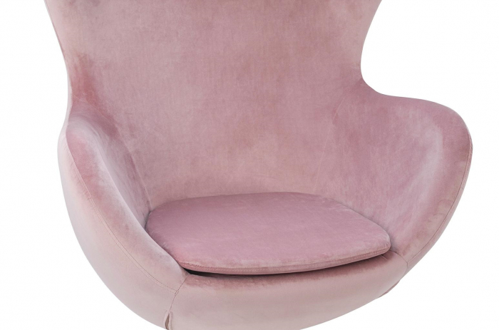 Fotoliu design lux Egg Wide Velvet, diverse culori, velur/otel crom, HE-066.HM8-18.DGREEN - King [72]