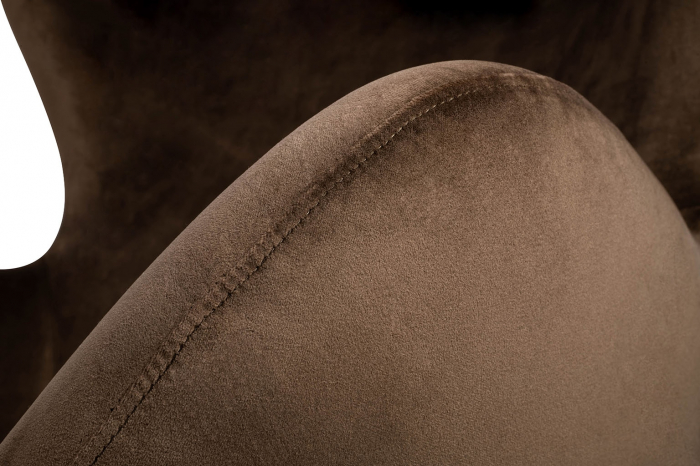 Fotoliu design lux Egg Wide Velvet, diverse culori, velur/otel crom, HE-066.HM8-18.DGREEN - King [48]