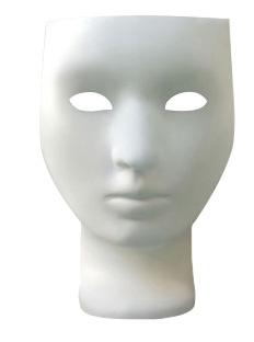 Fotoliu design lux Face tip sculptura masca, alb/negru, design extravagant, JH-035.BLACK - King [3]