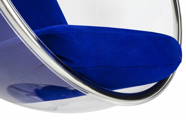 Fotoliu design lux tip bula suspendat Bubble Stand, diverse culori, lana casmir/cadru otel cromat, JH-200.04W - King [6]