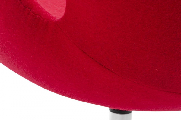 Fotoliu design Swan Premium, diverse culori, lana casmir/baza cromata otel, JH028.RED.17 - King [3]