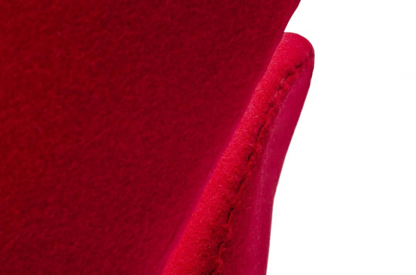Fotoliu design Swan Premium, diverse culori, lana casmir/baza cromata otel, JH028.RED.17 - King [5]