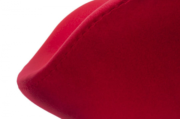 Fotoliu design Swan Premium, diverse culori, lana casmir/baza cromata otel, JH028.RED.17 - King [6]