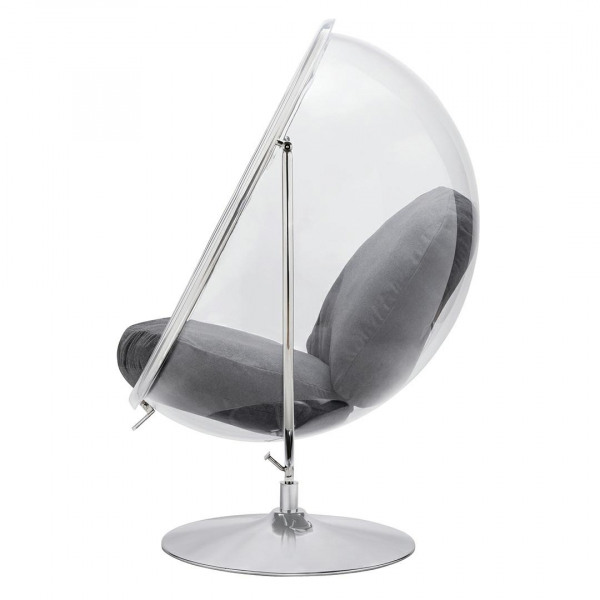 Fotoliu design tip bula rotativ Bubble Stand II, diverse culori, lana casmir/cadru otel cromat, JH-200-2.13W - King [9]