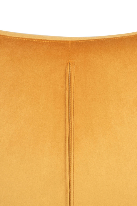 Fotoliu Egg Szeroki Velvet 80x70x110 cm, Metal Muștar - King Home [5]