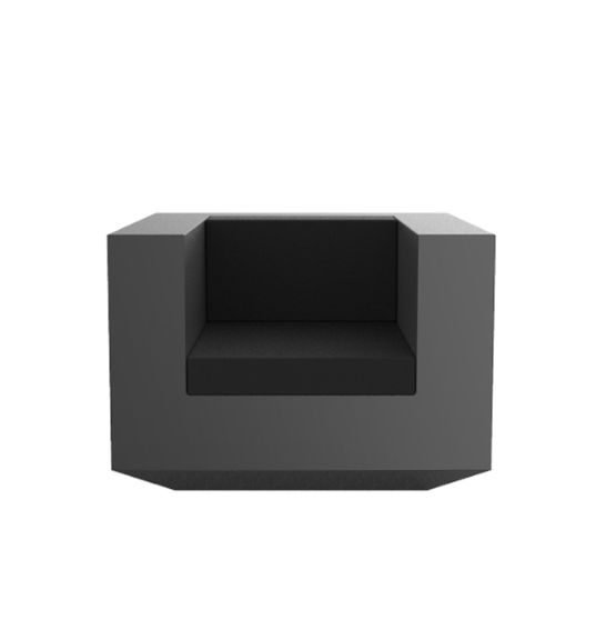 Fotoliu exterior iluminare LED Vela 100x100x72 cm, rasina din polietilena, design modern, 54023Y - Vondom [2]