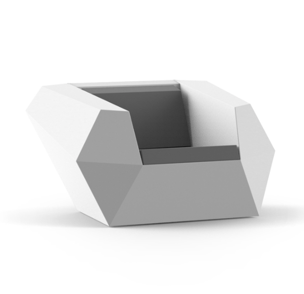 Fotoliu exterior iluminare LED Faz, 120x100x70 cm, design modern geometric, 54001DY - Vondom [2]