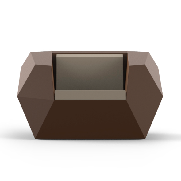 Fotoliu exterior iluminare LED Faz, 120x100x70 cm, design modern geometric, 54001DY - Vondom [3]