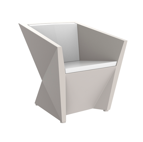 Fotoliu exterior iluminare LED Faz, design modern forme geometrice, 54015 - Vondom [6]