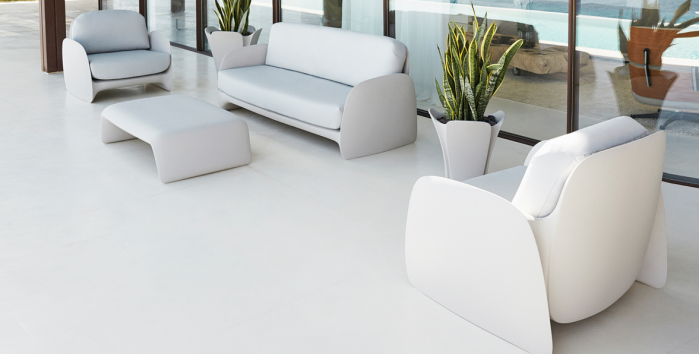 Fotoliu exterior iluminare LED Pezzettina 100x87x81 cm, design modern, 56010DY - Vondom [6]