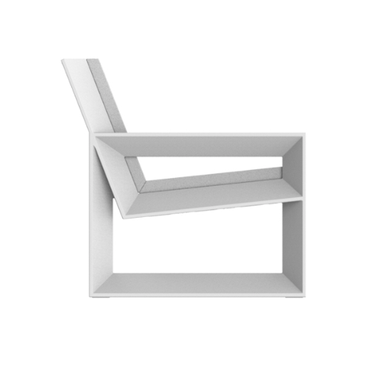 Fotoliu exterior premium Frame 82x82x80 cm, polipropilena, diverse culori, 54088F - Vondom [2]