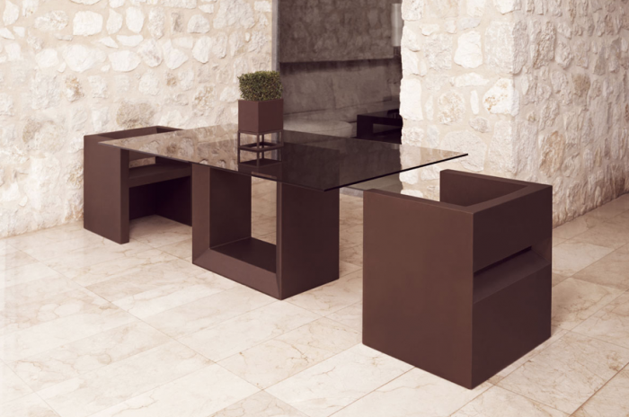 Fotoliu exterior Vela 55x58x65 cm, rasina din polietilena, design modern, 54052 - Vondom [8]