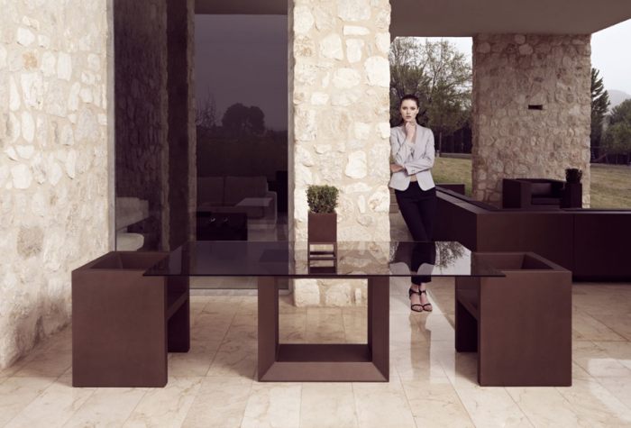 Fotoliu exterior Vela 55x58x65 cm, rasina din polietilena, design modern, 54052 - Vondom [7]