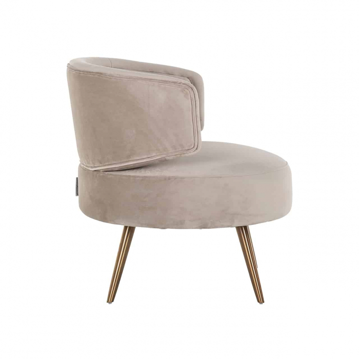 Fotoliu Hazel kaki catifea ignifugată (Quartz Khaki 903), S4559 KHAKI VELVET - Richmond Interiors [2]