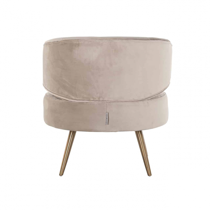 Fotoliu Hazel kaki catifea ignifugată (Quartz Khaki 903), S4559 KHAKI VELVET - Richmond Interiors [3]