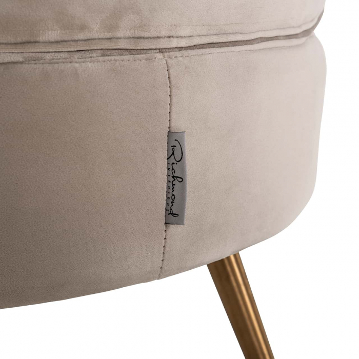 Fotoliu Hazel kaki catifea ignifugată (Quartz Khaki 903), S4559 KHAKI VELVET - Richmond Interiors [6]