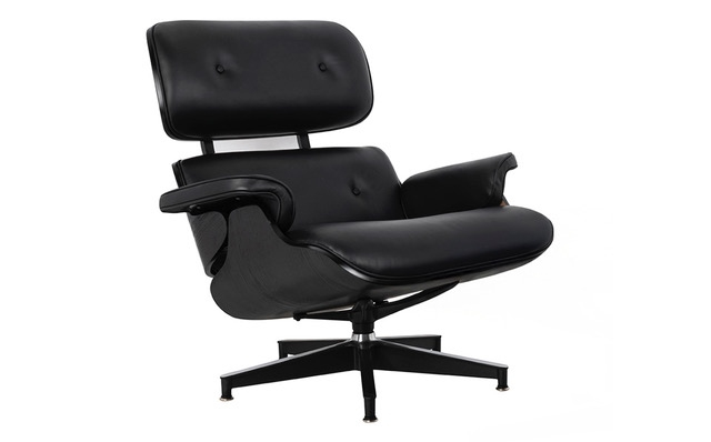 Fotoliu Lounge Hm 85x82x84 cm, Negru Vopsit Prin Pulbere Negru Mat - King Home [3]