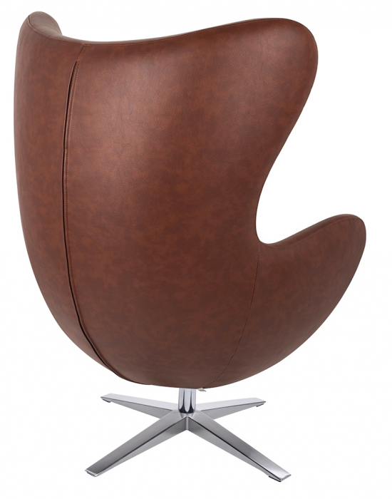 Fotoliu lux Egg Wide piele ecologica diverse culori- baza rotativa cromata, HE-066.P584.71 - King [50]