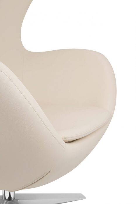 Fotoliu lux Egg Wide piele ecologica diverse culori- baza rotativa cromata, HE-066.P584.71 - King [30]