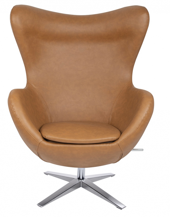 Fotoliu lux Egg Wide piele ecologica diverse culori- baza rotativa cromata, HE-066.P584.71 - King [35]