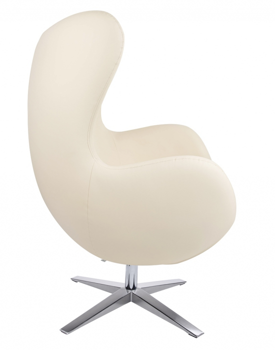 Fotoliu lux Egg Wide piele ecologica diverse culori- baza rotativa cromata, HE-066.P584.71 - King [26]